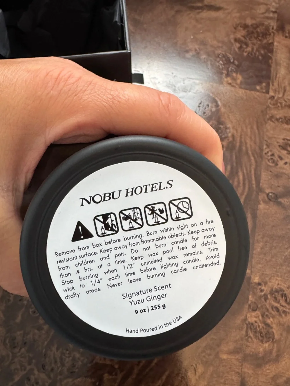 Nobu Hotels Yuzu Ginger Candle - Brand New w/Box
